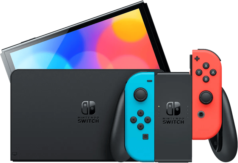 Nintendo Switch OLED versie Rood/Blauw