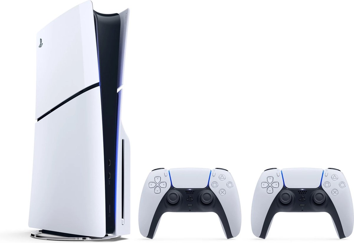 Sony PlayStation 5 Slim Disc Edition 1TB incl 2. Controllers