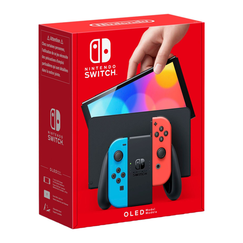Nintendo Switch OLED versie Rood/Blauw