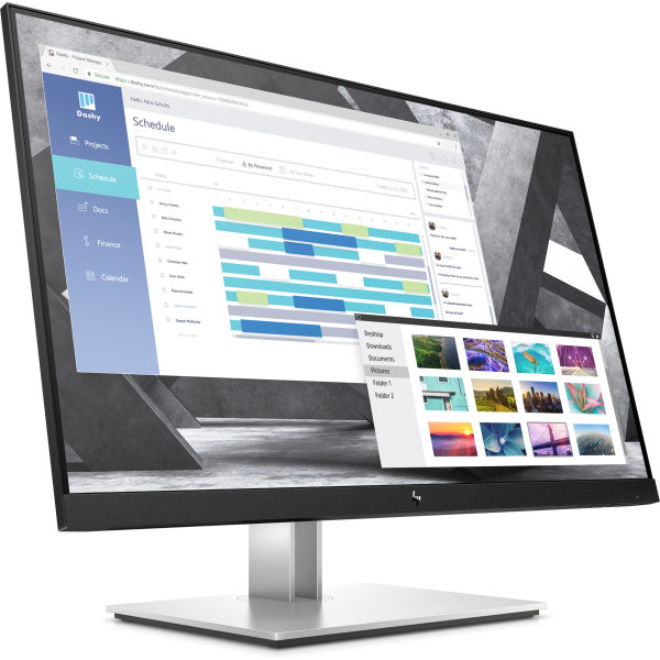 HP E27q G4 QHD Monitor computer monitor 68,6 cm (27") 2560 x 1440 Pixels Quad HD Zwart, Zilver - Afbeelding 3