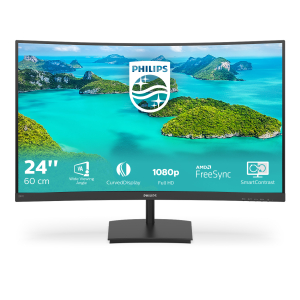 Philips E Line 241E1SCA/00 computer monitor 59,9 cm (23.6") 1920 x 1080 Pixels Full HD LCD Zwart