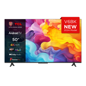 TCL 4K Smart Android LED TV 50V6B 50″ (2024)