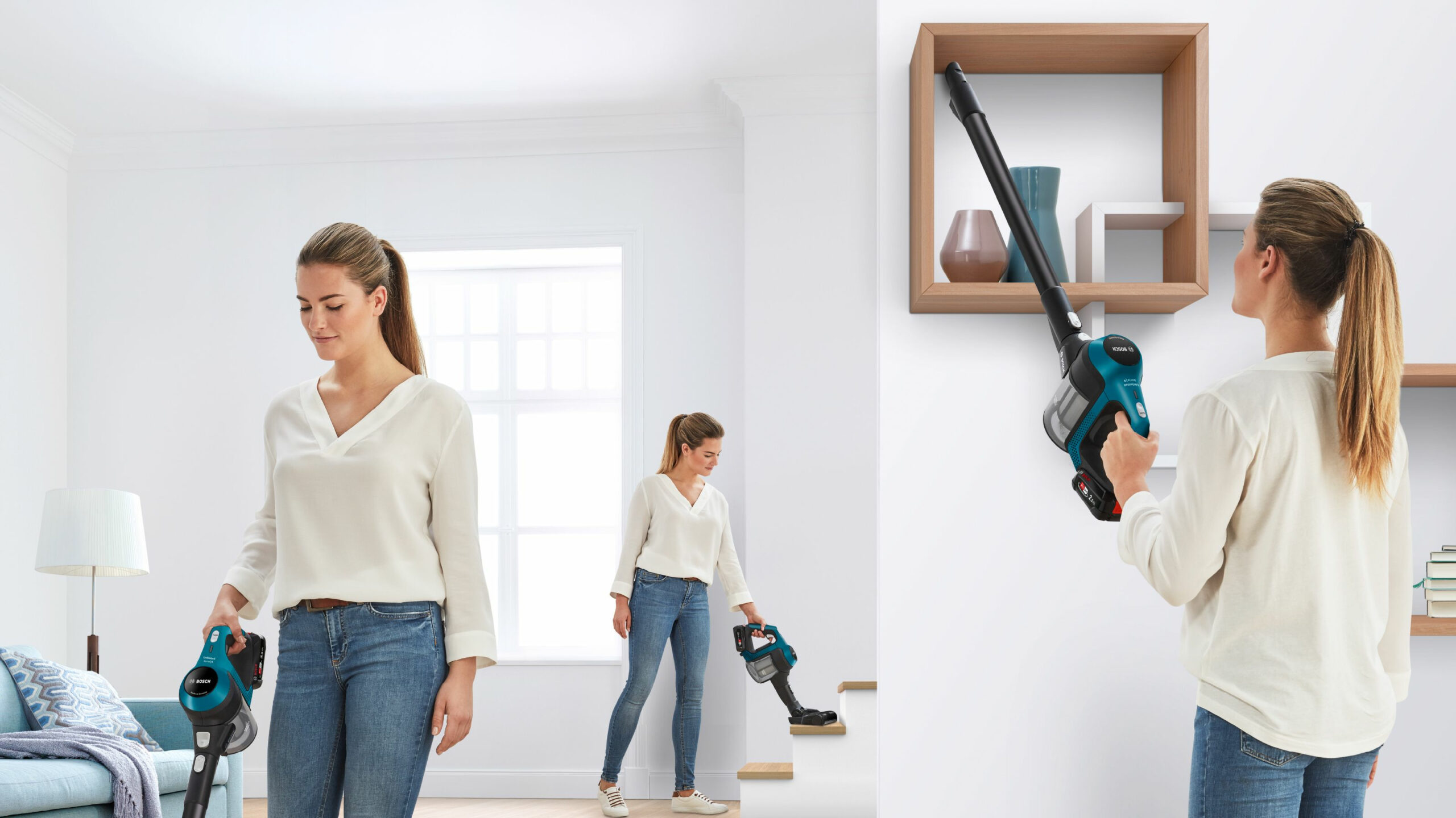 Bosch Serie 6 BBS611LAG steelstofzuiger & elektrische bezem 2-in-1-steelstofzuiger Batterij/Accu Droog Zakloos 0,3 l Blauw 2,5 Ah - Afbeelding 12