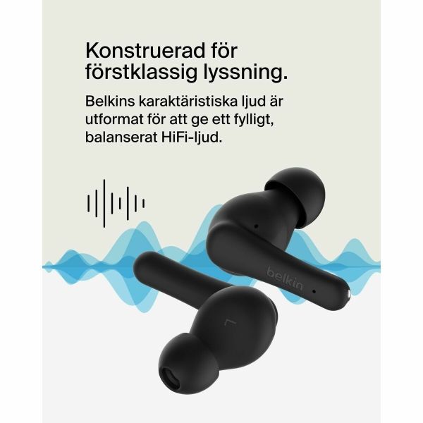 Oordopjes Belkin AUC012BTBK Zwart - Afbeelding 4