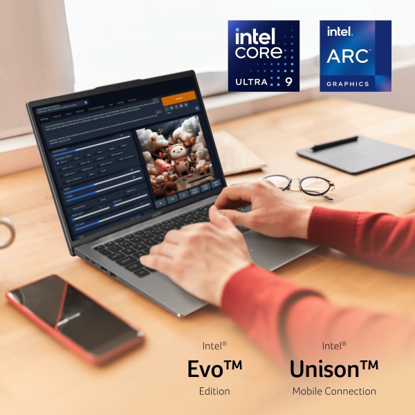 Laptop Acer NX.KWMEB.002 14" Intel Core Ultra 7 155u 16 GB RAM 512 GB SSD - Afbeelding 3