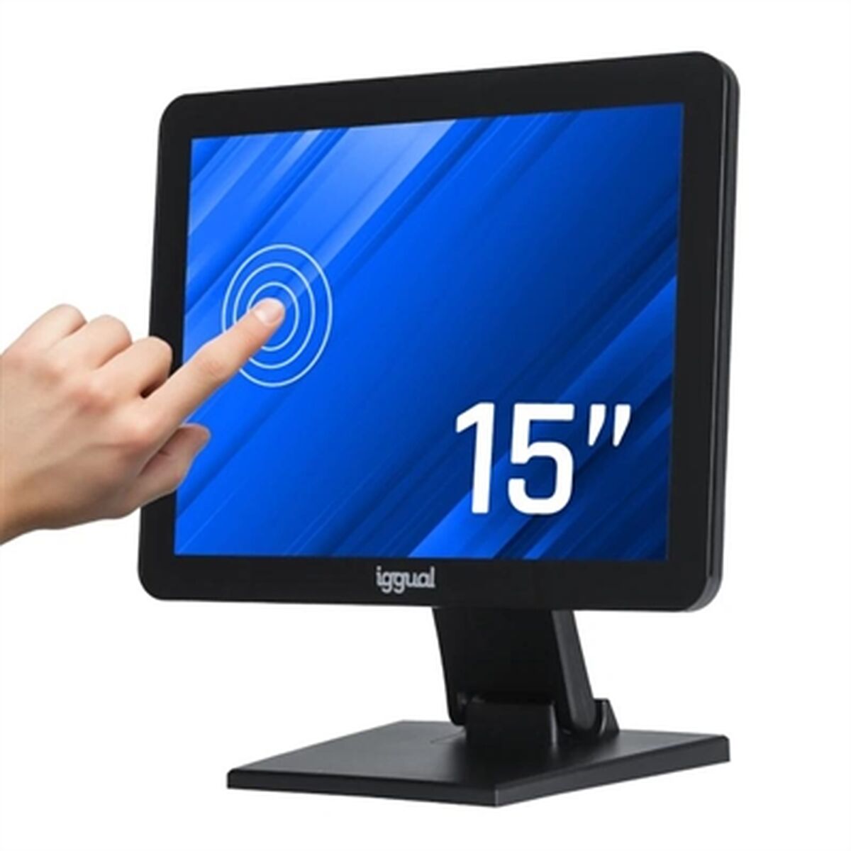 Monitor met Touchscreen iggual IGG319666 15" afbeelding