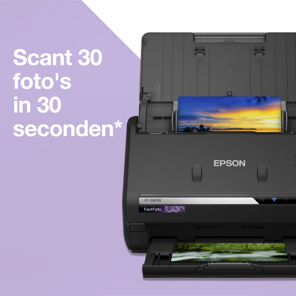 Epson FastFoto FF-680W snelle A4-fotoscanner met automatische invoer en Wi-Fi-connectiviteit - Afbeelding 2