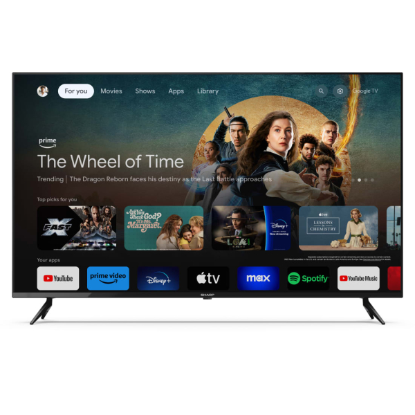 Sharp 50GL4060E tv 127 cm (50") 4K Ultra HD Smart TV Wifi Zwart - Afbeelding 3