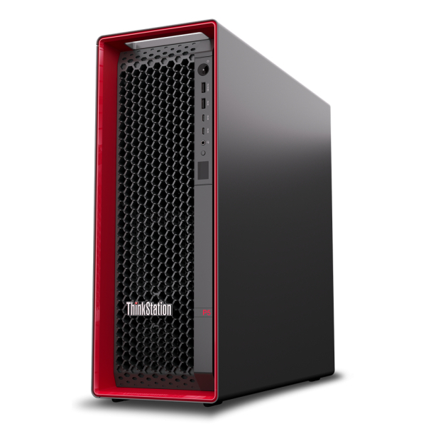 Lenovo ThinkStation P5 Intel® Xeon® W w3-2435 32 GB DDR5-SDRAM 1 TB SSD Windows 11 Pro for Workstations Tower Workstation Zwart, Rood