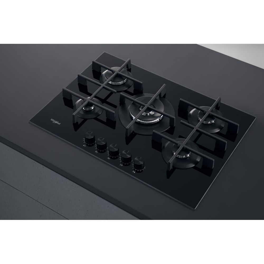 Whirlpool AKWL 728/NB Zwart Ingebouwd 75 cm Gaskookplaat 5 zone(s) - Afbeelding 10