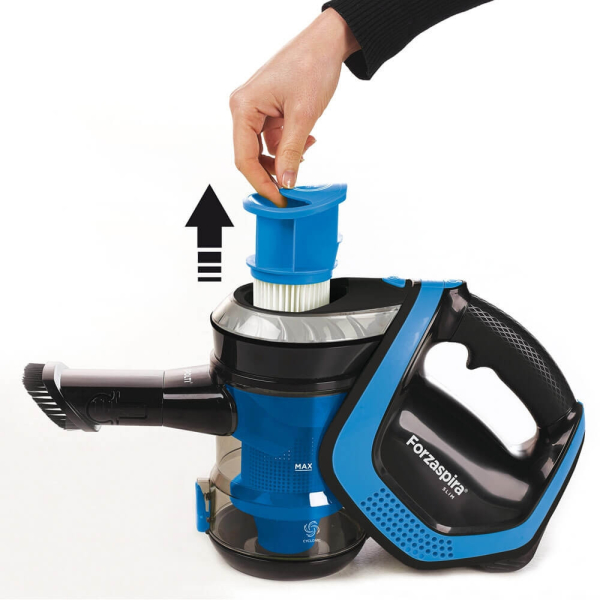 Polti SR100 2-in-1-steelstofzuiger Batterij/Accu Droog HEPA Zakloos Zwart, Blauw - Afbeelding 2