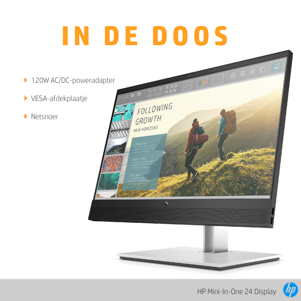 HP Mini-in-One 24 computer monitor 60,5 cm (23.8") 1920 x 1080 Pixels Full HD LED Zwart - Afbeelding 4