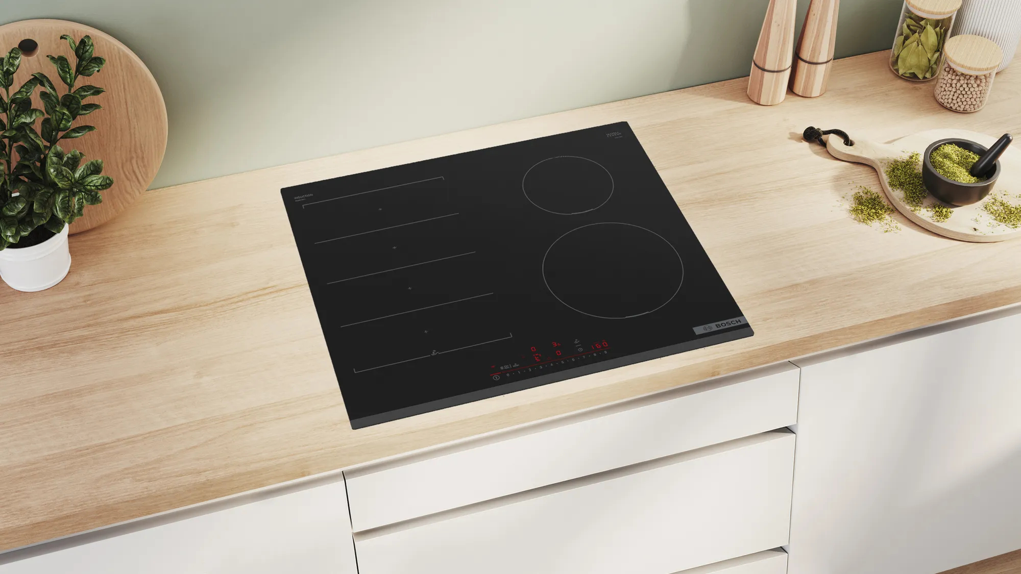 Bosch Serie 6 PIX631HC1E kookplaat Zwart Ingebouwd 60 cm Inductiekookplaat zones 4 zone(s) - Afbeelding 4