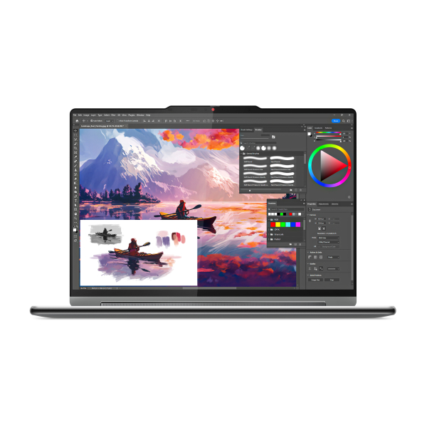 Lenovo Yoga 9 2-in-1 14IMH9 Intel Core Ultra 7 155H Hybride (2-in-1) 35,6 cm (14") Touchscreen WQUXGA 32 GB LPDDR5x-SDRAM 1 TB SSD Wi-Fi 6E (802.11ax) Windows 11 Home Duits Grijs - Afbeelding 2