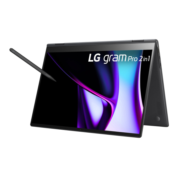 LG Gram Pro 16T90SP Intel Core Ultra 7 155H Hybride (2-in-1) 40,6 cm (16") Touchscreen WQXGA+ 16 GB LPDDR5x-SDRAM 1 TB SSD Wi-Fi 6E (802.11ax) Windows 11 Pro Zwart - Afbeelding 6