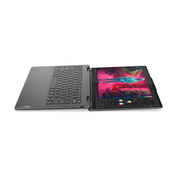 Lenovo Yoga 7 2-in-1 14AHP9 AMD Ryzen™ 5 PRO 8640HS Hybride (2-in-1) 35,6 cm (14") Touchscreen WUXGA 16 GB LPDDR5x-SDRAM 1 TB SSD Wi-Fi 6E (802.11ax) Windows 11 Home Duits Grijs - Afbeelding 12