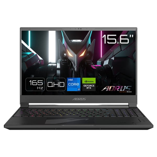 GIGABYTE AORUS 15X ASF-83DE754SH laptop Intel® Core™ i7 i7-13650HX 39,6 cm (15.6") Quad HD 16 GB DDR5-SDRAM 1 TB SSD NVIDIA GeForce RTX 4070 Wi-Fi 6E (802.11ax) Windows 11 Home Duits Zwart
