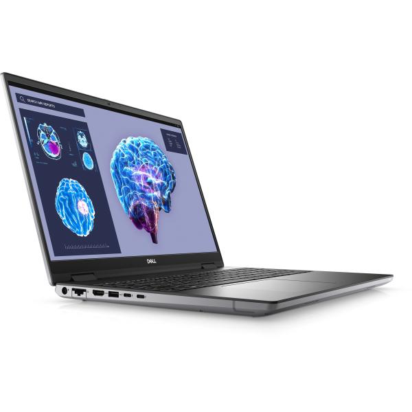 DELL Precision 7680 Intel® Core™ i7 i7-13850HX Mobiel werkstation 40,6 cm (16") Full HD+ 16 GB DDR5-SDRAM 512 GB SSD NVIDIA RTX 2000 Ada Wi-Fi 6E (802.11ax) Windows 11 Pro Duits Grijs - Afbeelding 2