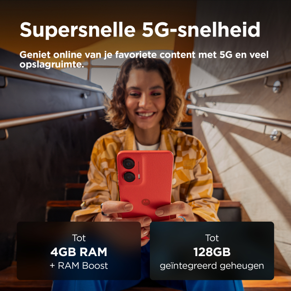 Motorola moto G35 5G 17,1 cm (6.72") Dual SIM Android 14 USB Type-C 8 GB 256 GB 5000 mAh Rood - Afbeelding 4