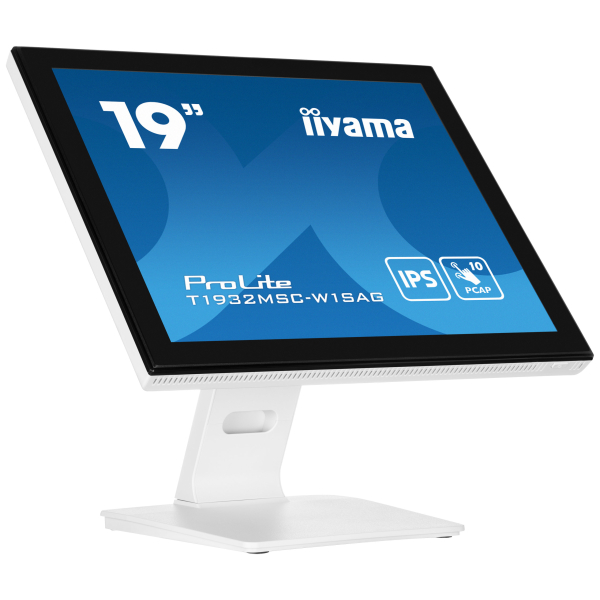 iiyama ProLite T1932MSC-W1SAG computer monitor 48,3 cm (19") 1280 x 1024 Pixels Full HD LED Touchscreen Tafelblad Wit - Afbeelding 2
