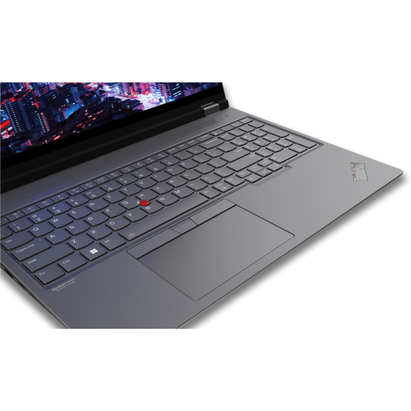 Lenovo ThinkPad P16 Gen 2 Intel® Core™ i9 i9-13980HX Mobiel werkstation 40,6 cm (16") WQUXGA 64 GB DDR5-SDRAM 1 TB SSD NVIDIA RTX 3500 Ada Wi-Fi 6E (802.11ax) Windows 11 Pro Duits Grijs, Zwart - Afbeelding 9