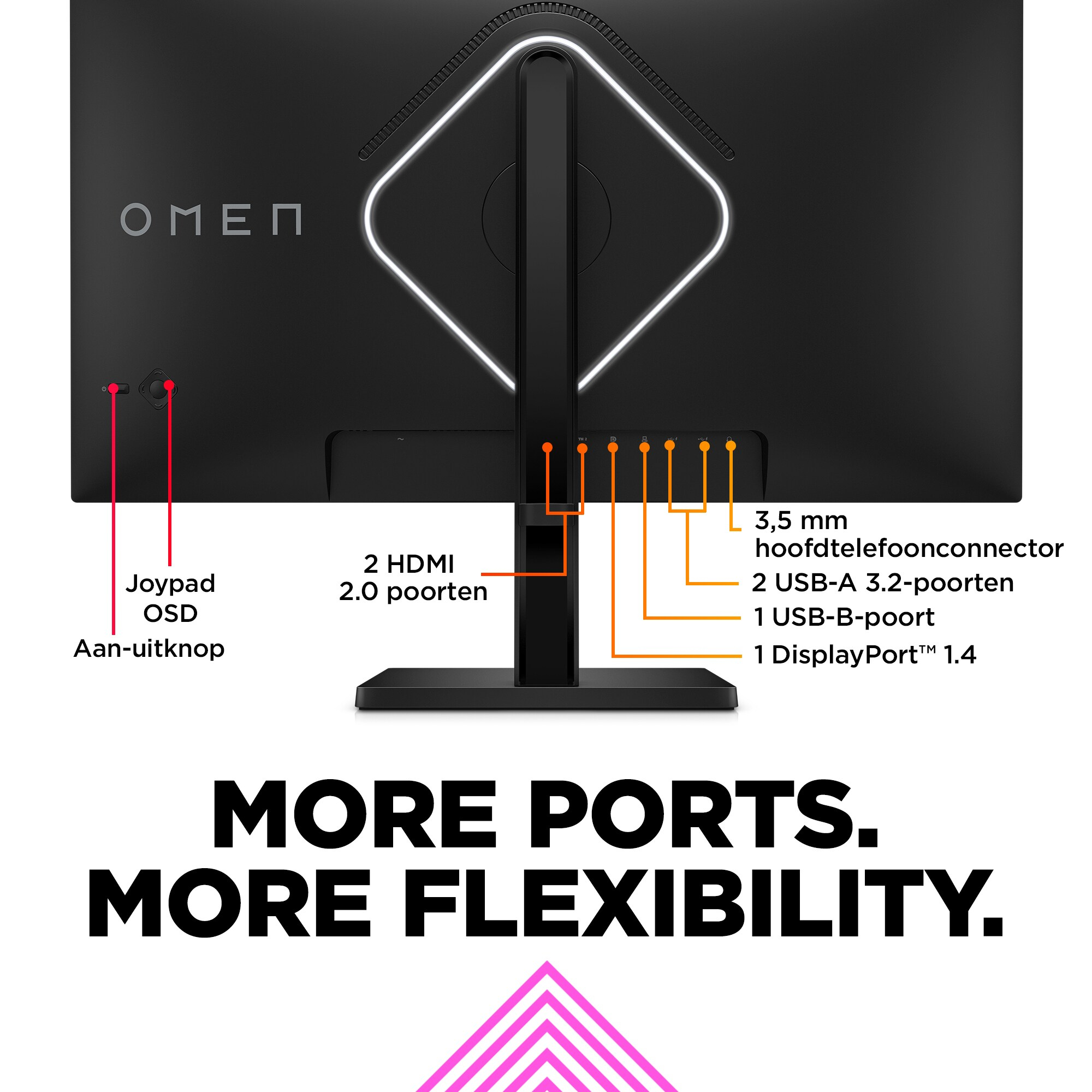 OMEN by HP 27 inch QHD 240 Hz gaming monitor - OMEN 27qs afbeelding
