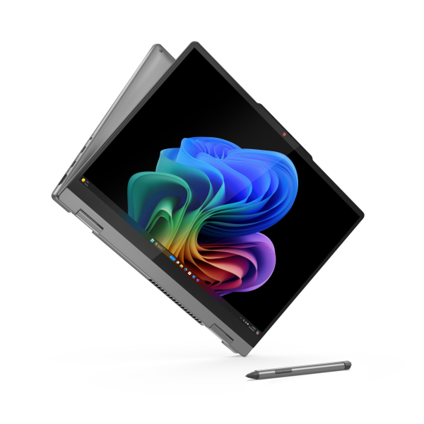 Lenovo IdeaPad 5 2-in-1 14Q8X9 Copilot+ PC Qualcomm Snapdragon X1P-42-100 Hybride (2-in-1) 35,6 cm (14") Touchscreen WUXGA 16 GB LPDDR5x-SDRAM 1 TB SSD Wi-Fi 7 (802.11be) Windows 11 Home Duits Grijs - Afbeelding 11