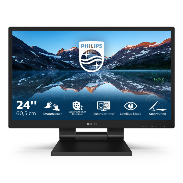 Philips 242B9T/00 computer monitor 60,5 cm (23.8") 1920 x 1080 Pixels Full HD LCD Tafelblad Zwart - Afbeelding 2