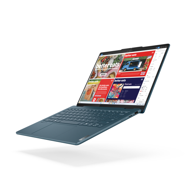 Lenovo Yoga 7 2-in-1 14IML9 Intel Core Ultra 5 125H Hybride (2-in-1) 35,6 cm (14") Touchscreen WUXGA 16 GB LPDDR5x-SDRAM 1 TB SSD Wi-Fi 6E (802.11ax) Windows 11 Home Duits Blauwgroen - Afbeelding 9