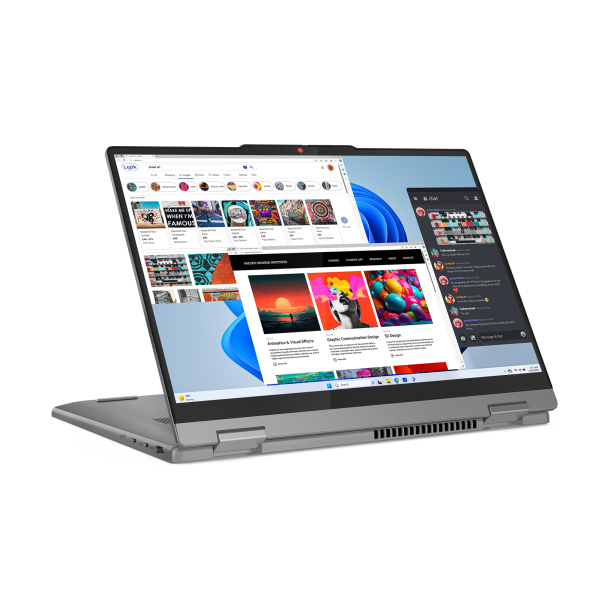 Lenovo IdeaPad 5 2-in-1 14IRH9 Intel® Core™ i7 i7-13620H Hybride (2-in-1) 35,6 cm (14") Touchscreen WUXGA 16 GB LPDDR5x-SDRAM 1 TB SSD Wi-Fi 6 (802.11ax) Windows 11 Home Duits Grijs - Afbeelding 9