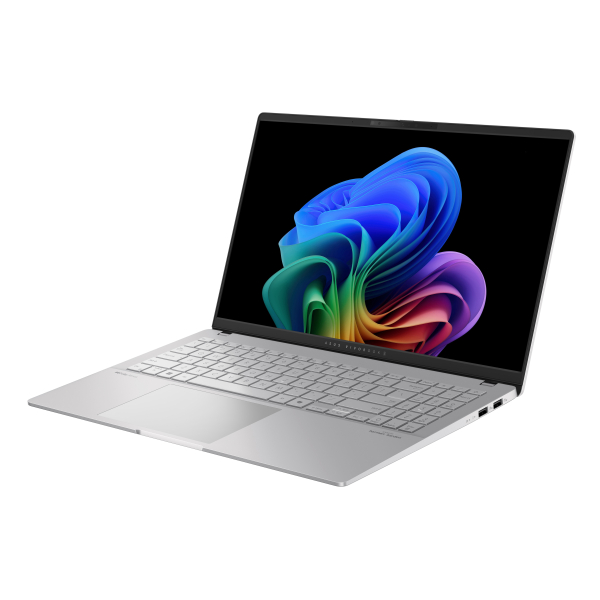 ASUS Vivobook S 15 OLED S5507QA-MA064X Qualcomm Snapdragon X1E-78-100 Laptop 39,6 cm (15.6") 3K 32 GB LPDDR5x-SDRAM 1 TB SSD Wi-Fi 7 (802.11be) Windows 11 Pro Zilver - Afbeelding 5