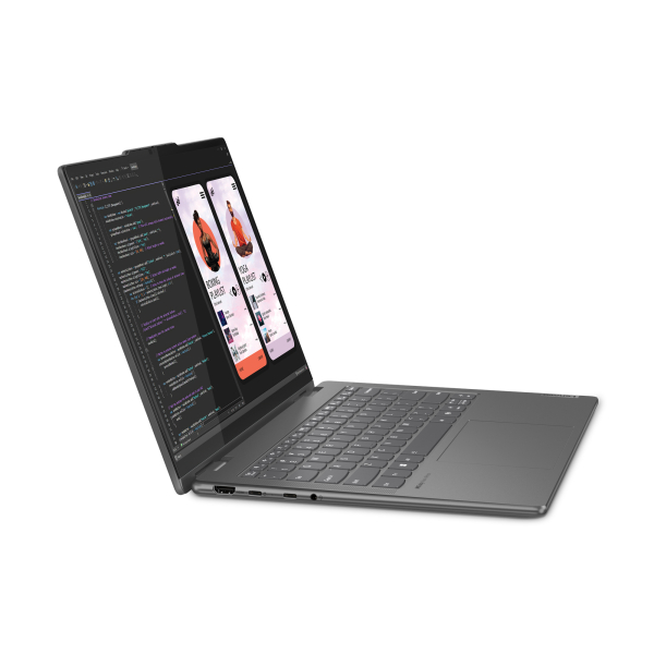 Lenovo Yoga 7 2-in-1 14AHP9 AMD Ryzen™ 5 PRO 8640HS Hybride (2-in-1) 35,6 cm (14") Touchscreen WUXGA 16 GB LPDDR5x-SDRAM 1 TB SSD Wi-Fi 6E (802.11ax) Windows 11 Home Duits Grijs - Afbeelding 13
