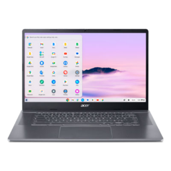 Acer Chromebook CB515-2HT-5465 Intel® Core™ i5 i5-1235U 39,6 cm (15.6") Touchscreen Full HD 8 GB LPDDR5-SDRAM 128 GB SSD Wi-Fi 6E (802.11ax) ChromeOS Duits Grijs