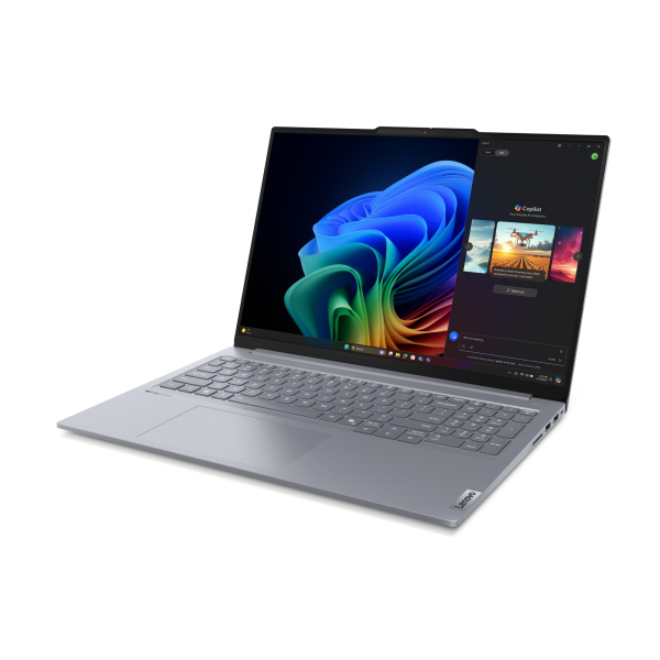 Lenovo ThinkBook 16 G7 QOY Copilot+ PC Qualcomm Snapdragon X1P-42-100 Laptop 40,6 cm (16") WUXGA 32 GB LPDDR5x-SDRAM 1 TB SSD Wi-Fi 7 (802.11be) Windows 11 Pro Duits Grijs - Afbeelding 2