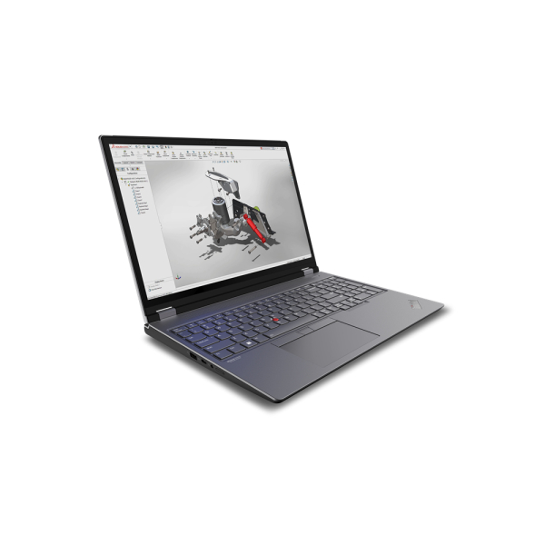 Lenovo ThinkPad P16 Gen 2 Intel® Core™ i9 i9-13980HX Mobiel werkstation 40,6 cm (16") WQUXGA 64 GB DDR5-SDRAM 1 TB SSD NVIDIA RTX 3500 Ada Wi-Fi 6E (802.11ax) Windows 11 Pro Duits Grijs, Zwart