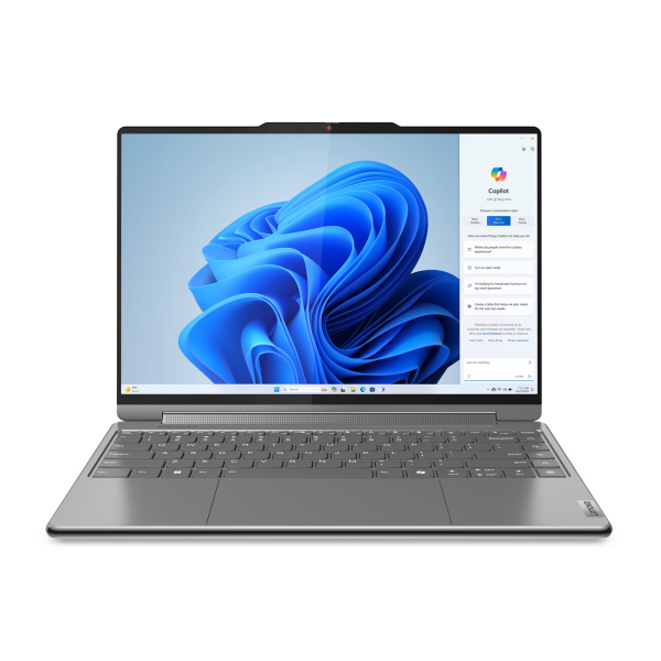Lenovo Yoga 9 2-in-1 14IMH9 Intel Core Ultra 7 155H Hybride (2-in-1) 35,6 cm (14") Touchscreen WQUXGA 32 GB LPDDR5x-SDRAM 1 TB SSD Wi-Fi 6E (802.11ax) Windows 11 Home Duits Grijs