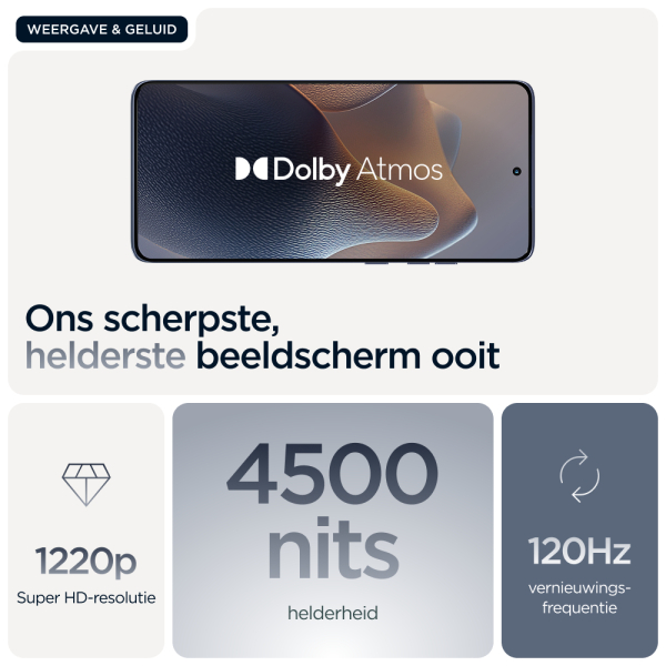 Motorola edge 60 fusion 16,9 cm (6.67") Dual SIM Android 15 5G USB Type-C 8 GB 256 GB 5200 mAh Grijs - Afbeelding 5