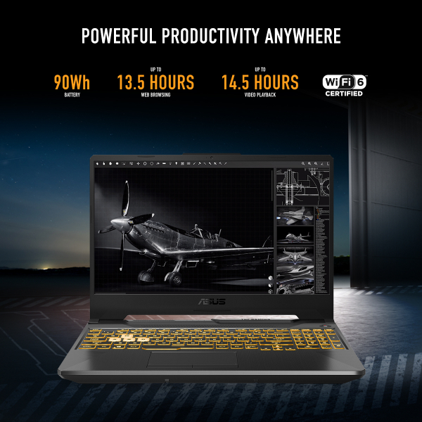 ASUS TUF Gaming A15 | 15.6'' IPS F-HD 144Hz | AMD Ryzen 7 7435HS | 16GB DDR5 | 512GB | RTX 3050 | Windows 11 Home - Afbeelding 18