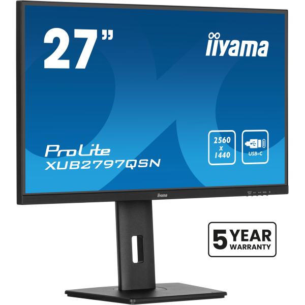 iiyama ProLite XUB2797QSN-B2 computer monitor 68,6 cm (27") 2560 x 1440 Pixels 2K Ultra HD LED Zwart - Afbeelding 13