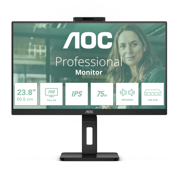 AOC 24P3QW computer monitor 60,5 cm (23.8") 1920 x 1080 Pixels Full HD Zwart