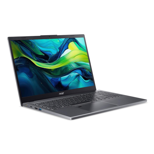 Acer Aspire A15-51M-55AY Intel Core 5 120U Laptop 39,6 cm (15.6") Quad HD 16 GB LPDDR5-SDRAM 512 GB SSD Wi-Fi 6E (802.11ax) Windows 11 Home Duits Grijs - Afbeelding 4