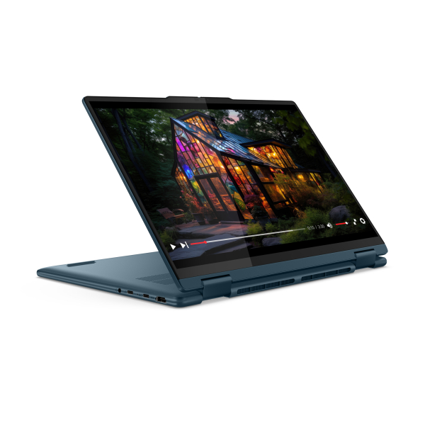 Lenovo Yoga 7 2-in-1 14IML9 Intel Core Ultra 5 125H Hybride (2-in-1) 35,6 cm (14") Touchscreen WUXGA 16 GB LPDDR5x-SDRAM 1 TB SSD Wi-Fi 6E (802.11ax) Windows 11 Home Duits Blauwgroen - Afbeelding 6