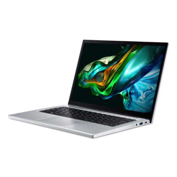Acer Aspire 5 A3SP14-31PT-C326 N100 Hybride (2-in-1) 35,6 cm (14") Touchscreen WUXGA 4 GB LPDDR5-SDRAM 128 GB SSD Wi-Fi 6 (802.11ax) Windows 11 Home in S mode Duits Zilver - Afbeelding 3