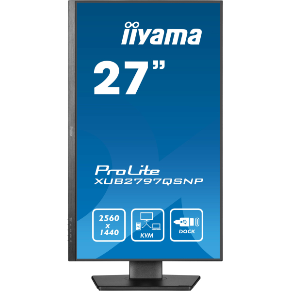 iiyama ProLite XUB2797QSNP-B1 computer monitor 68,6 cm (27") 2560 x 1440 Pixels Wide Quad HD LED Zwart - Afbeelding 2