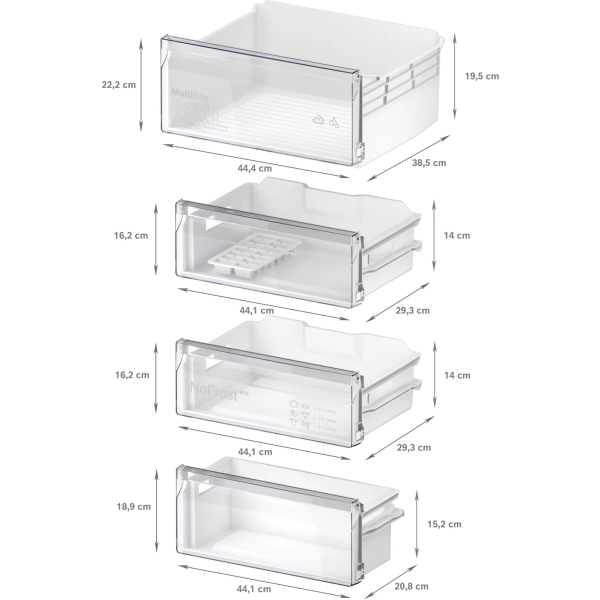 Bosch Serie 2 KIN96NSE0 koel-vriescombinatie Ingebouwd 290 l E Wit - Afbeelding 7
