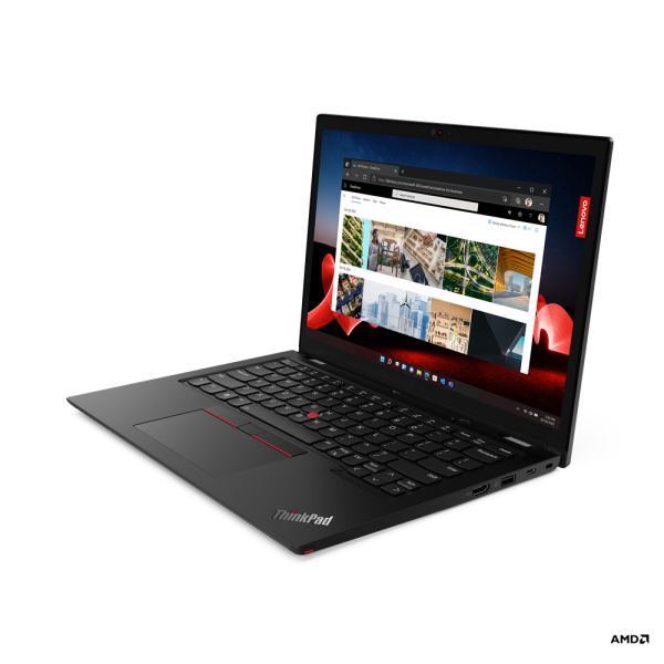 Lenovo ThinkPad L13 Yoga Gen 4 (AMD) AMD Ryzen™ 5 PRO 7530U Hybride (2-in-1) 33,8 cm (13.3") Touchscreen WUXGA 16 GB DDR4-SDRAM 512 GB SSD Wi-Fi 6E (802.11ax) Windows 11 Pro Duits Zwart - Afbeelding 2