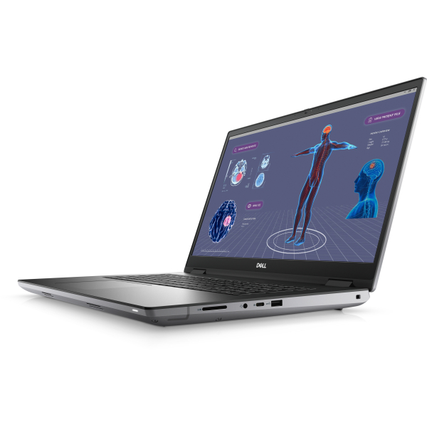 DELL Precision 7780 Intel® Core™ i7 i7-13850HX Mobiel werkstation 43,9 cm (17.3") Full HD 32 GB DDR5-SDRAM 1 TB SSD NVIDIA RTX 3500 Ada Wi-Fi 6E (802.11ax) Windows 11 Pro Duits Grijs - Afbeelding 3