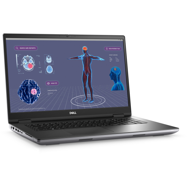DELL Precision 7780 Intel® Core™ i7 i7-13850HX Mobiel werkstation 43,9 cm (17.3") Full HD 32 GB DDR5-SDRAM 1 TB SSD NVIDIA RTX 3500 Ada Wi-Fi 6E (802.11ax) Windows 11 Pro Duits Grijs - Afbeelding 2