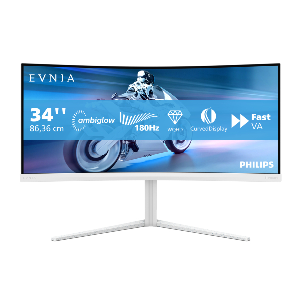 Philips 34M2C5501A/00 computer monitor 86,4 cm (34") 3440 x 1440 Pixels Wide Quad HD LCD Wit - Afbeelding 10