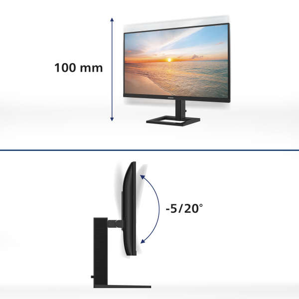 Philips 27E1N1800AE/00 computer monitor 68,6 cm (27") 3840 x 2160 Pixels 4K Ultra HD LED Zwart - Afbeelding 8
